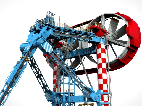 Sci-Fi Wind turbine 3 3D Model