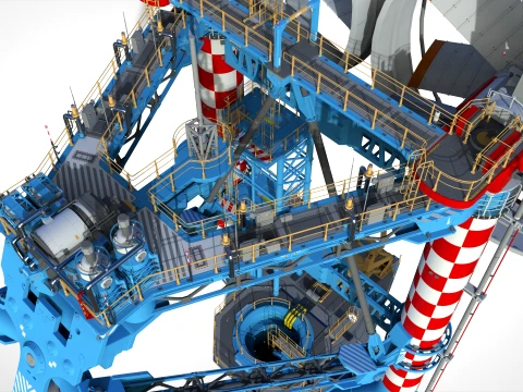 Sci-Fi Wind turbine 3 3D Model