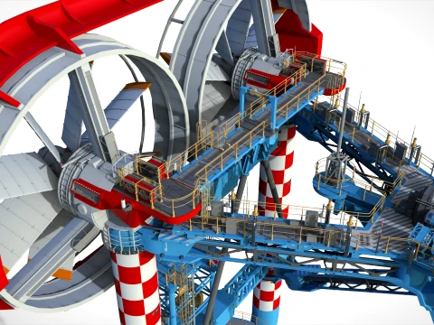 Sci-Fi Wind turbine 3 3D Model