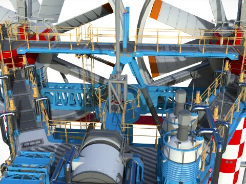 Sci-Fi Wind turbine 3 3D Model