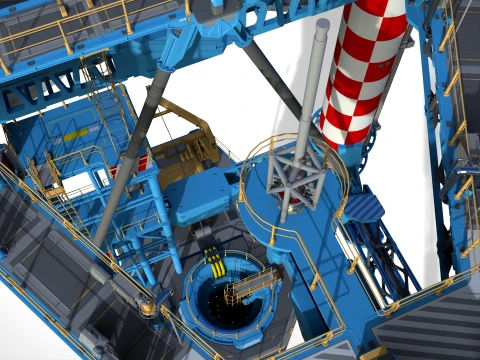 Sci-Fi Wind turbine 3 3D Model