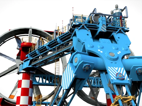 Sci-Fi Wind turbine 3 3D Model