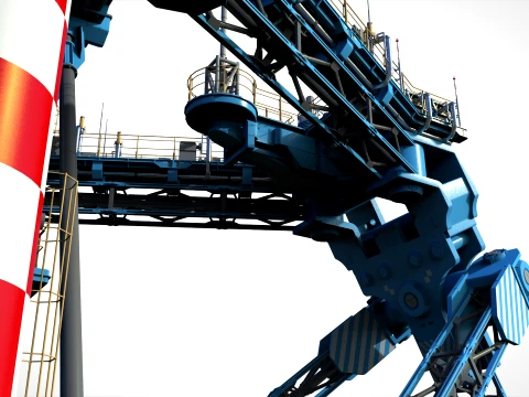 Sci-Fi Wind turbine 3 3D Model