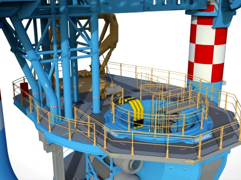 Sci-Fi Wind turbine 3 3D Model