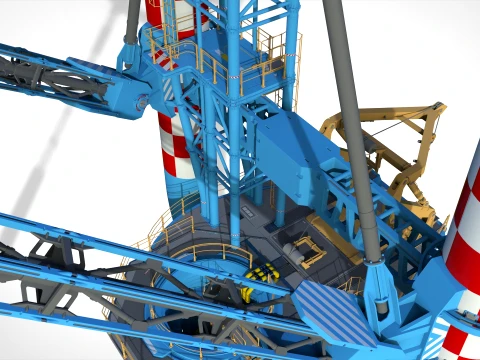 Sci-Fi Wind turbine 3 3D Model