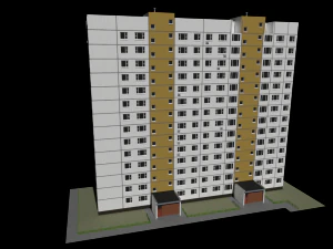 budynek panelowy Model 3D