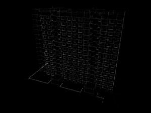 panel building Model 3D