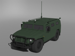 gaz tiger 3D Model