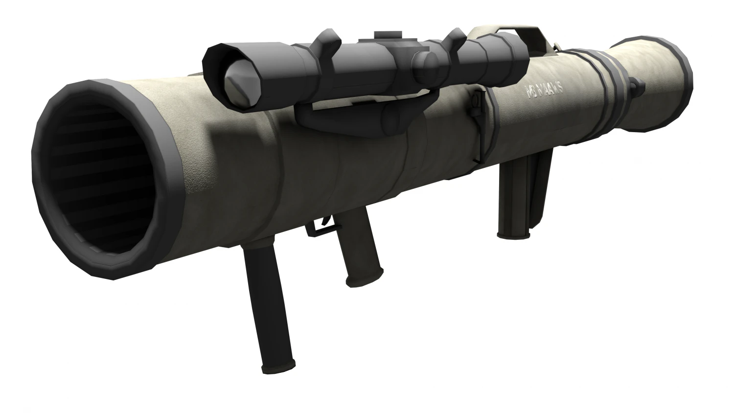 Low poly m3 carl gustav recoiless anti armour rifle maaws 3D Model .c4d .max .obj .3ds .fbx .stl .blend 