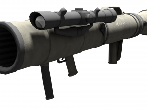 Low poly m3 carl gustav recoiless anti armour rifle maaws 3D मॉडल