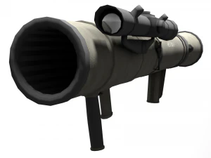 Low poly m3 carl gustav recoiless anti armour rifle maaws 3D Model