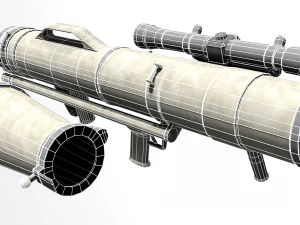 Low poly m3 carl gustav recoiless anti armour rifle maaws 3D Model