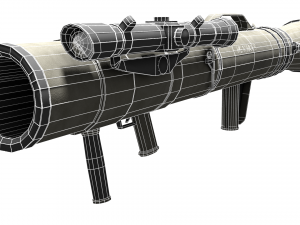 Low poly m3 carl gustav recoiless anti armour rifle maaws Modelo 3D