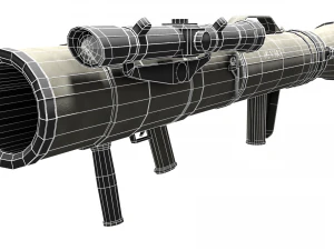 Low poly m3 carl gustav recoiless anti armour rifle maaws 3D Model