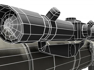 Low poly m3 carl gustav recoiless anti armour rifle maaws 3D Model