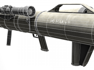 Low poly m3 carl gustav recoiless anti armour rifle maaws Modelo 3D