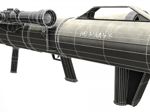 Low poly m3 carl gustav recoiless anti armour rifle maaws 3D Model