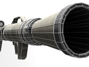 Low poly m3 carl gustav recoiless anti armour rifle maaws Modelo 3D