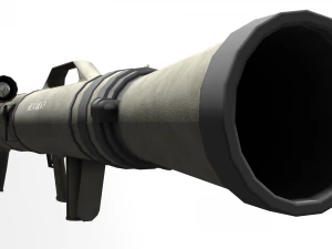 Low poly m3 carl gustav recoiless anti armour rifle maaws 3D Model
