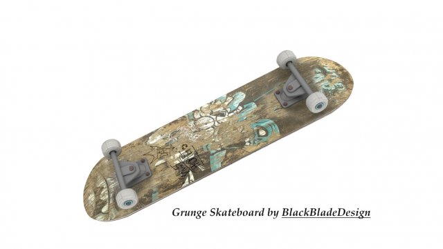 skateboard Modelo 3D .c4d .max .obj .3ds .fbx .stl .blend 