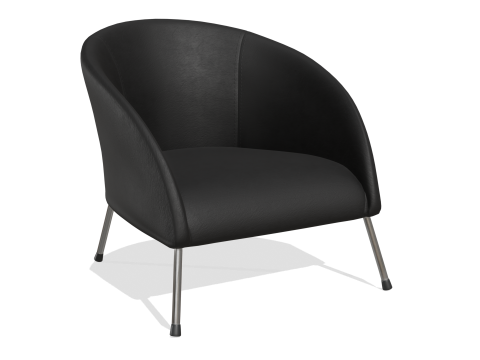 Modern Suede Leather Chair 3D Model