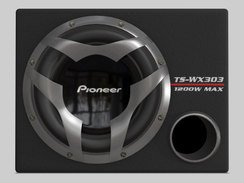 Car Subwoofer - Pioneer TS-WX303 Modèle 3D