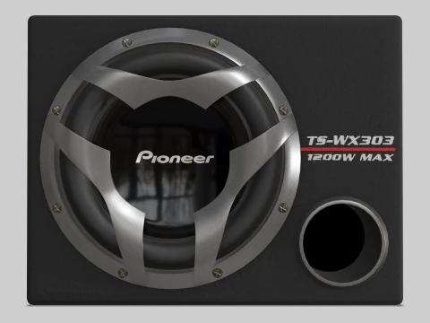 Car Subwoofer - Pioneer TS-WX303 3D Model