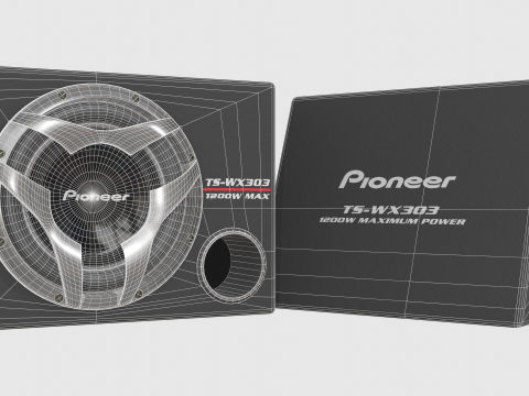 Car Subwoofer - Pioneer TS-WX303 Modèle 3D