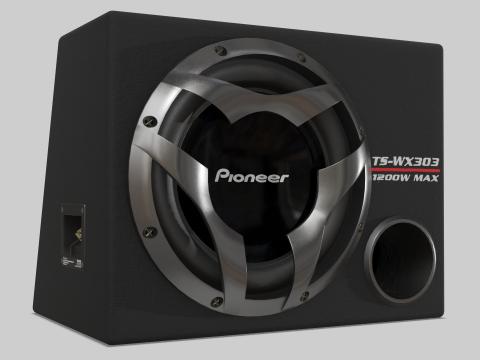 Car Subwoofer - Pioneer TS-WX303 Modèle 3D
