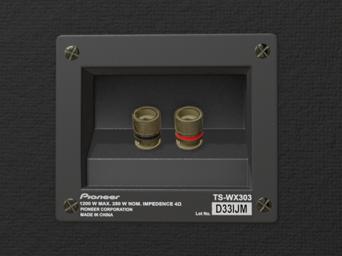 Car Subwoofer - Pioneer TS-WX303 Modèle 3D
