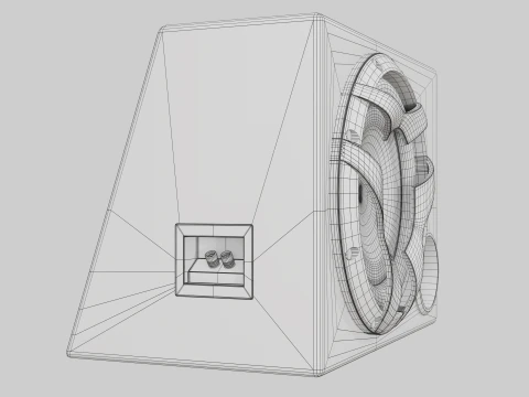 Car Subwoofer - Pioneer TS-WX303 3D Model