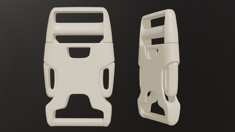 Tactical Style Bag Buckles Clips Modello 3D .c4d .max .obj .3ds .fbx .stl .blend 