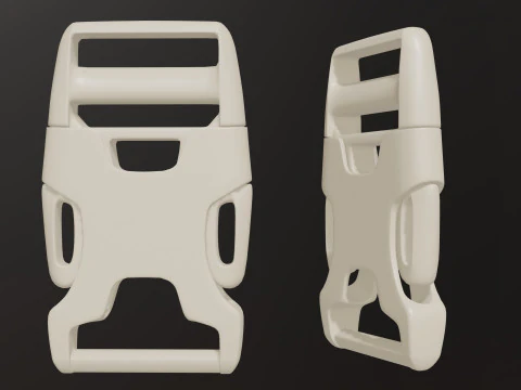 Tactical Style Bag Buckles Clips 3D Model