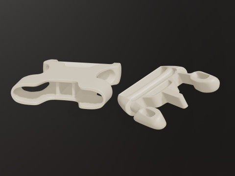 Tactical Style Bag Buckles Clips Modello 3D
