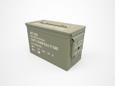 Military Ammo Can Australian Army Modelo 3D