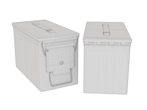 Military Ammo Can Australian Army 3D 모델
