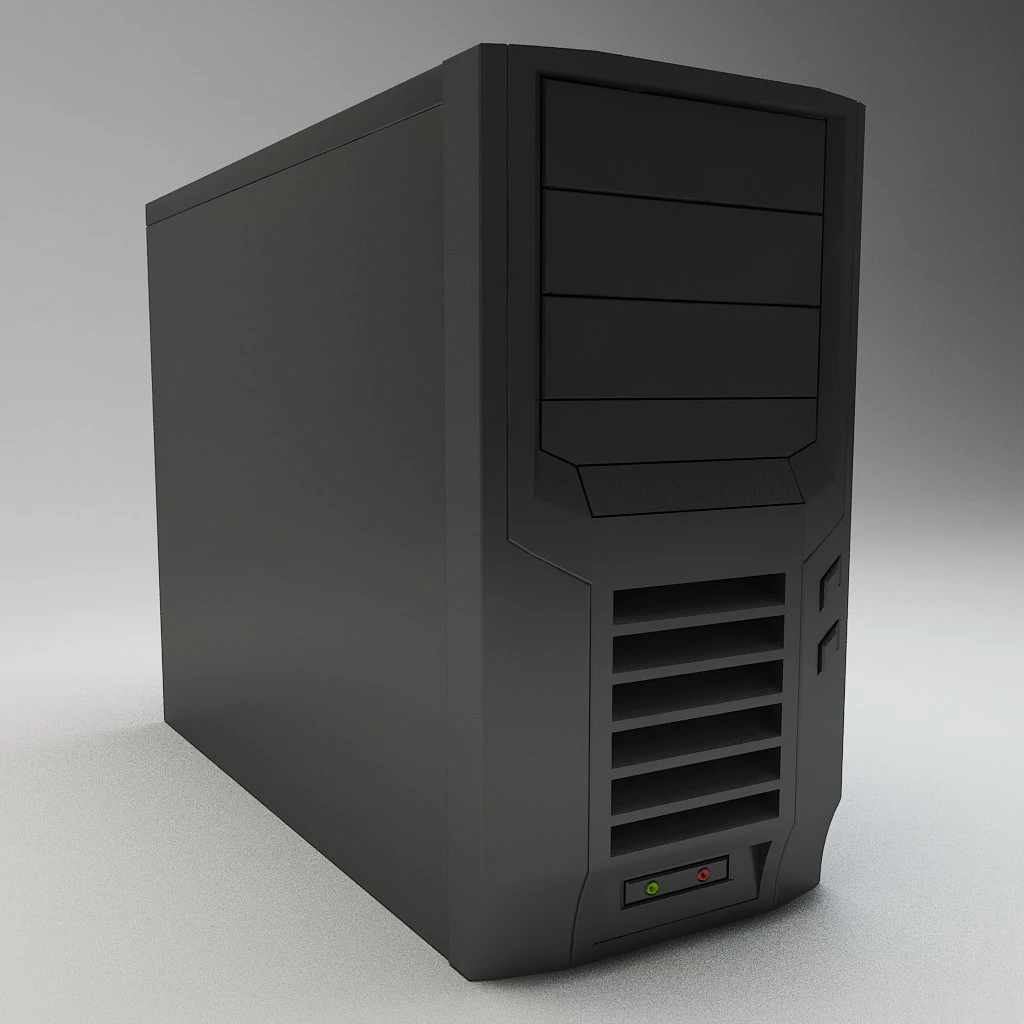 tower pc 3D Model .c4d .max .obj .3ds .fbx .stl .blend 