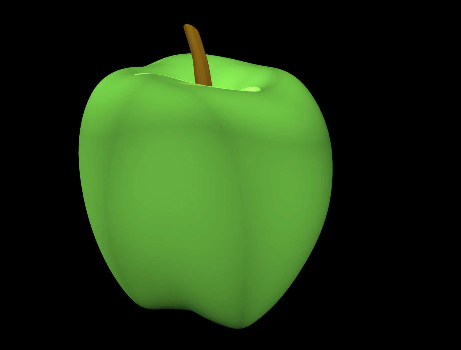 apple 3D Model .c4d .max .obj .3ds .fbx .stl .blend 
