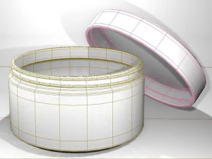 бутылка сливок 3D Модель