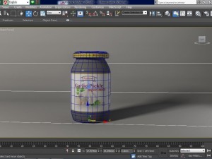 3d garlic pickle bottle Modello 3D