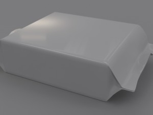 3d box biscuit food packaging 3D Модель