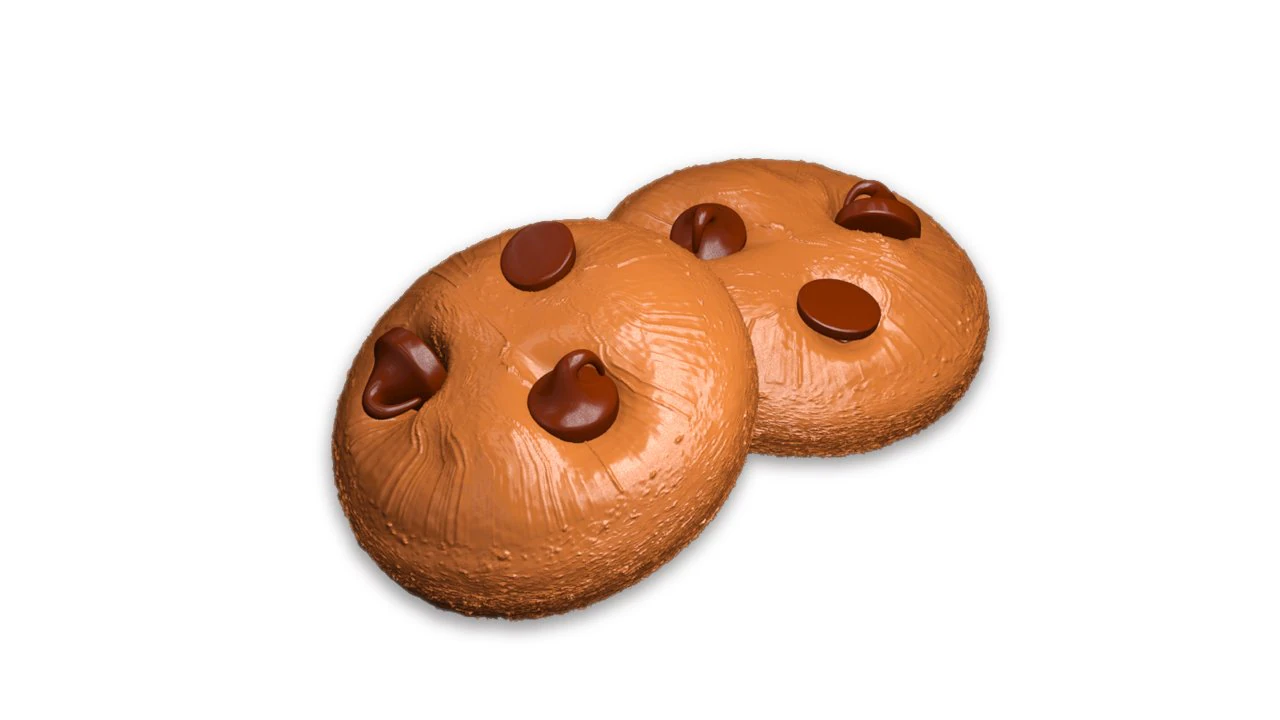 chocolate cookies 3D Model .c4d .max .obj .3ds .fbx .stl .blend
