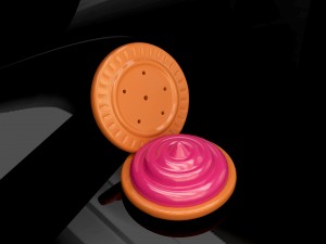 cream cookies 3D-Modell