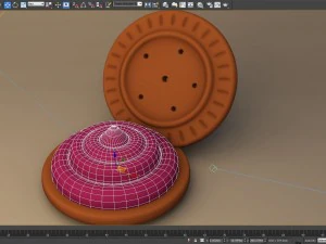 cream cookies 3D Model