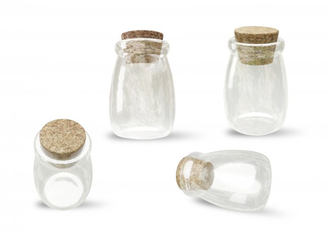 glass jar Model 3D .c4d .max .obj .3ds .fbx .stl .blend 