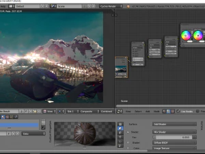 paesaggio innevato Modello 3D