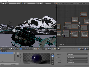paesaggio innevato Modello 3D