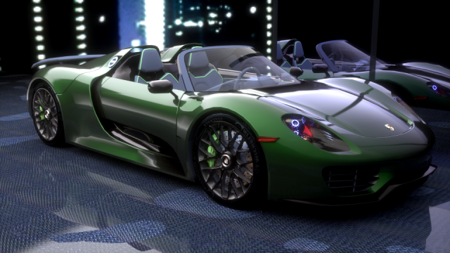 porsche 918 spyder 3D Model .c4d .max .obj .3ds .fbx .stl .blend 