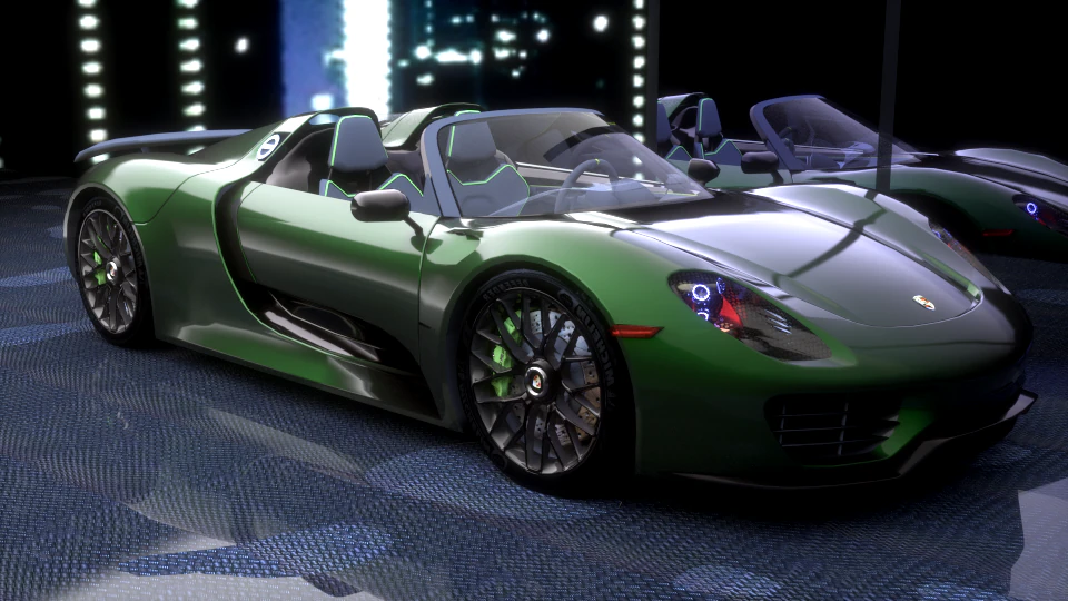 porsche 918 spyder Modelo 3D .c4d .max .obj .3ds .fbx .stl .blend 