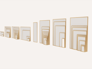 60 picture frame pack 3D Model